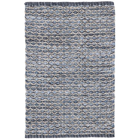 Safavieh Montauk Rustic Rectangle Hand Woven Rugs, Blue - 3 x 5 ft. MTK421L-3